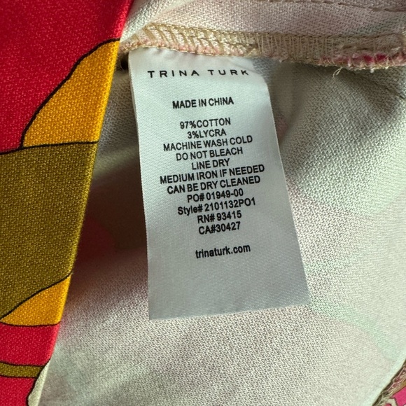 Trina Turk Floral Halter Top in Pink and Yellow - Picture 5 of 5